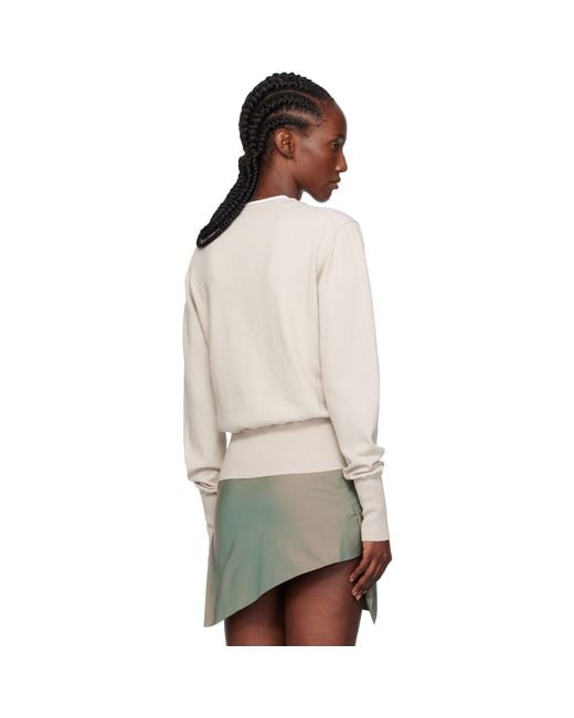 Vivienne Westwood Natural Taupe Bea Cardigan