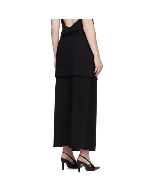 La Collection Black Hailey Maxi Skirt