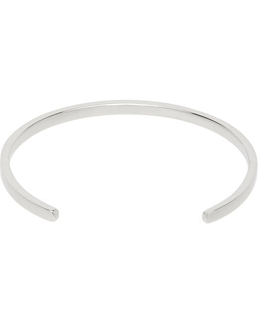 MM6 by Maison Margiela Black Numeric Minimal Signature Cuff Bracelet