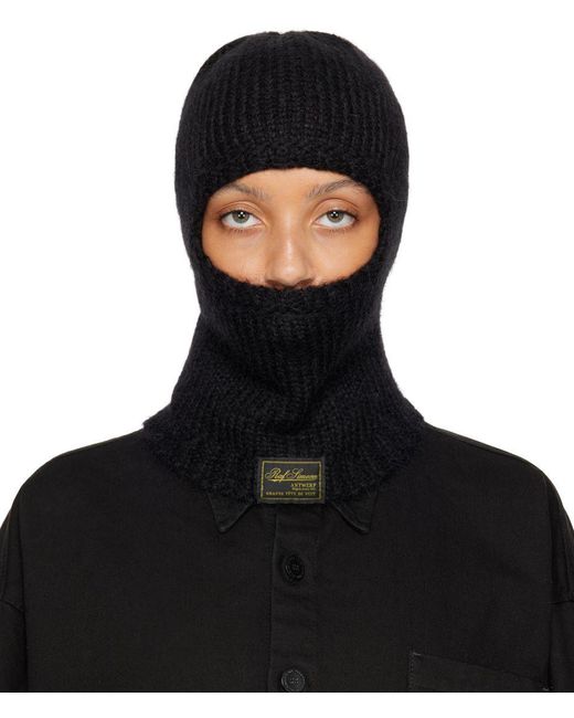 black mohair balaclava