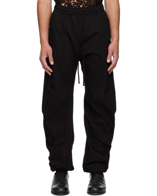 メンズ Julius ブラック Hellion Curved トラウザーズ Black