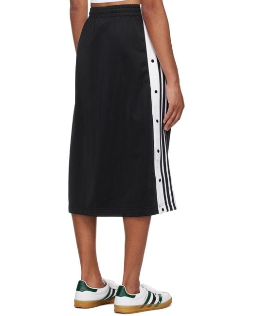Adidas Originals Black Adibreak Midi Skirt