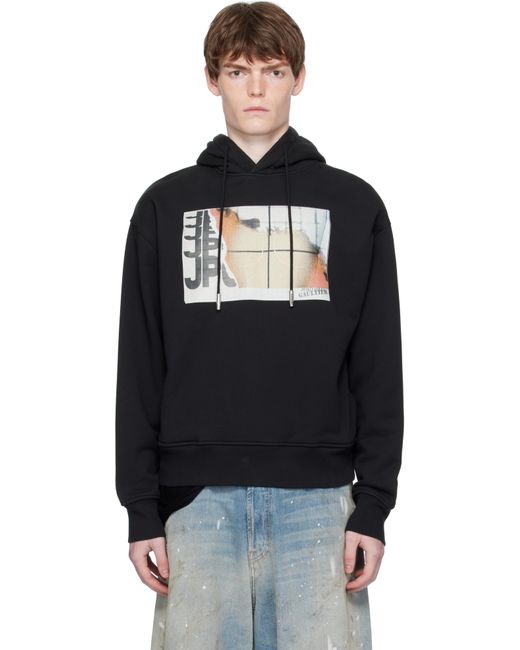 Pull À Capuche Noir À Imprimé Fire Jean Paul Gaultier pour homme en coloris Black