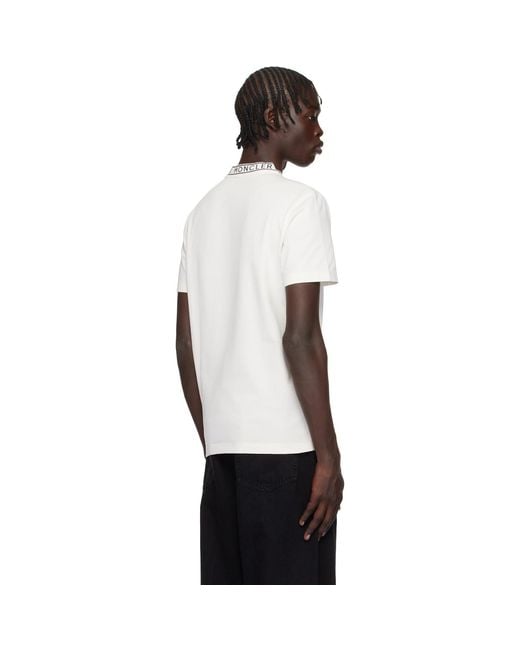 Moncler Black Logo-trimmed Cotton T-shirt for men