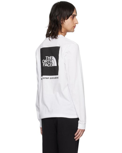 The North Face White Nse Long Sleeve T-shirt for men