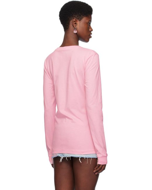 Marni Pink Printed Long Sleeve T-shirt