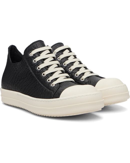 Rick Owens Black Tower Low Sneaks Sneakers for men
