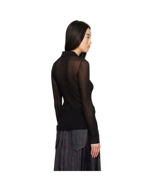 Moncler Black Ls Polo