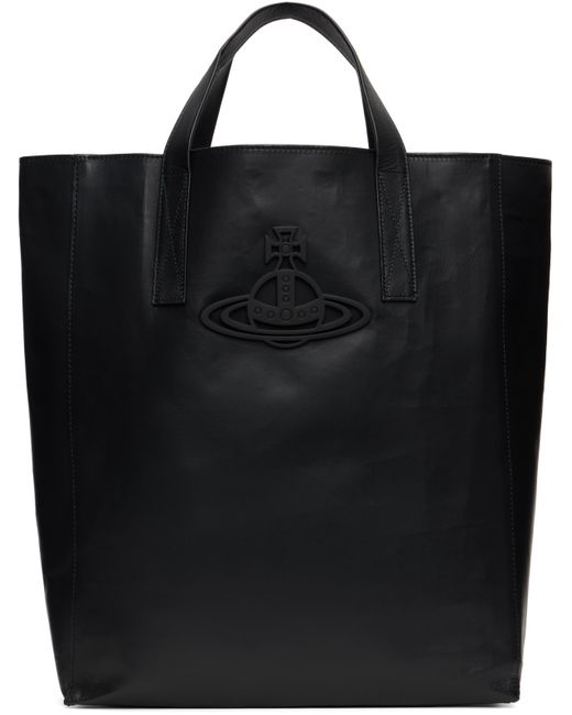 Vivienne Westwood Black Leather Sarah Medium Tote for men