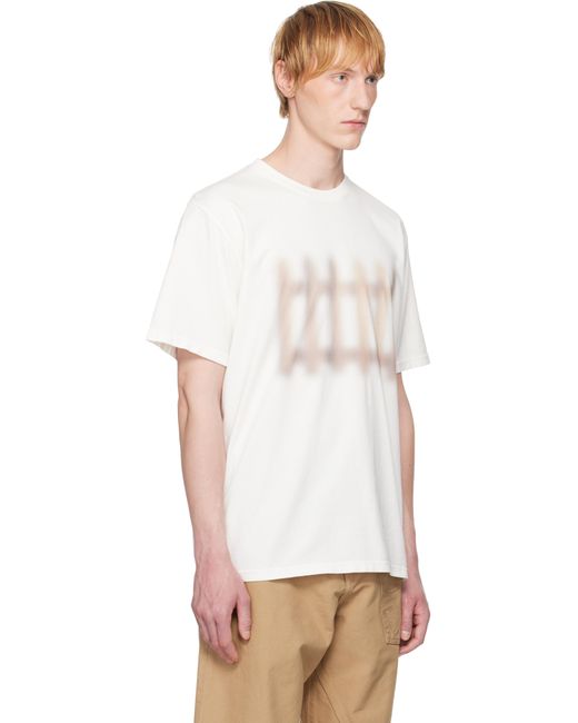 メンズ J.W. Anderson オフホワイト Fence プリントTシャツ White