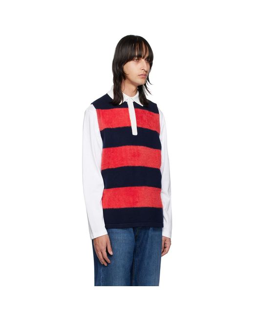 Eytys Navy & Red Pax Polo for men