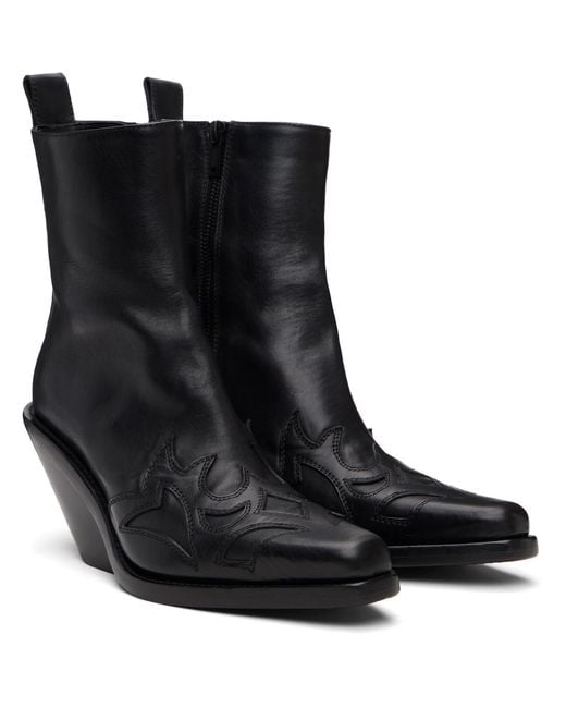 Ann Demeulemeester Black Heimo Ankle Boots