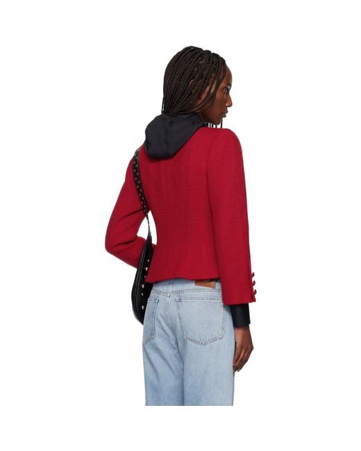 Valentino Red Tweed Jacket
