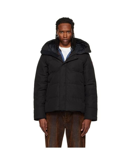 Canada Goose Black Macmillan Down Coat for men