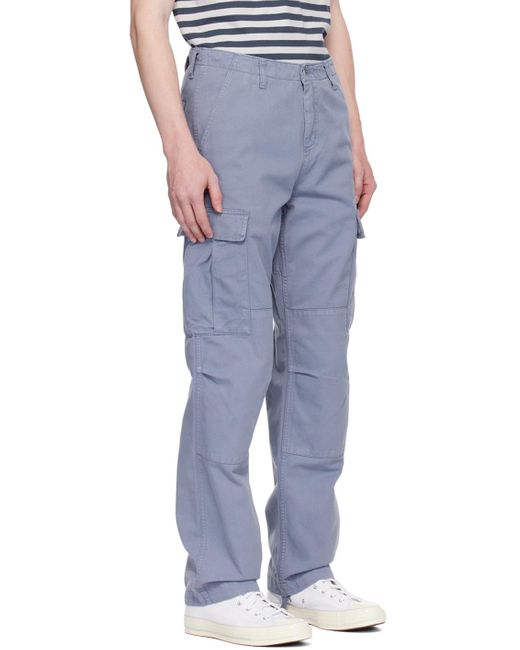 Carhartt Blue Regular Cargo Pants for men
