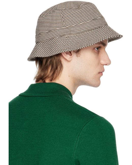 Samsøe & Samsøe Green Beige Anton X Bucket Hat for men