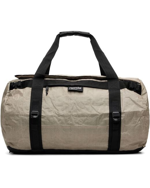 Norda Black Taupe Toolbox Duffle Bag for men