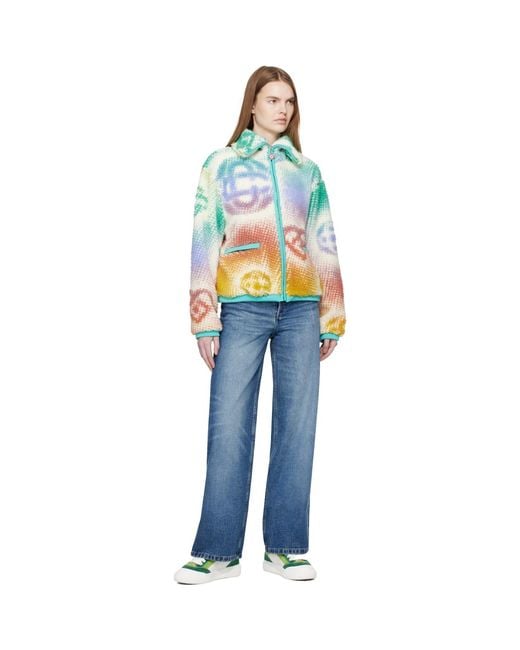 Casablanca Multicolor Monogram Fleece Jacket