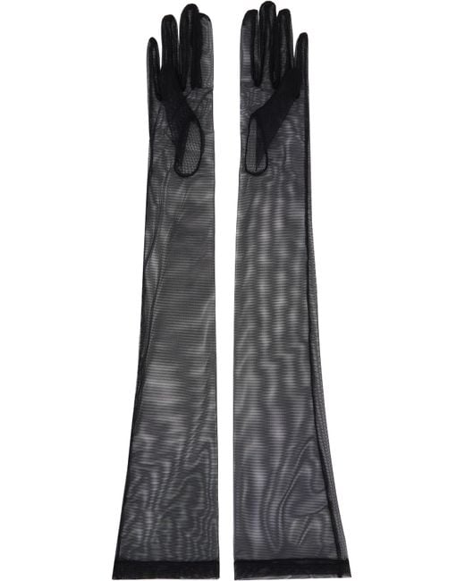 Vivienne Westwood Black Ssense Bridal Capsule Classic Tulle Opera Gloves