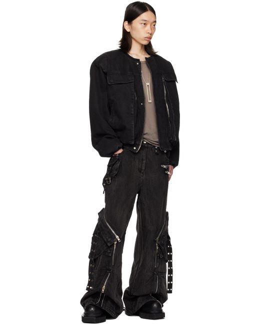No.607【Black DENIM Remake SHOLDER 星スタッズ】