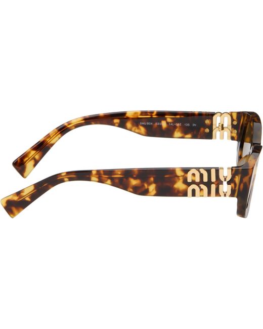 Miu Miu Black Rectangle Sunglasses