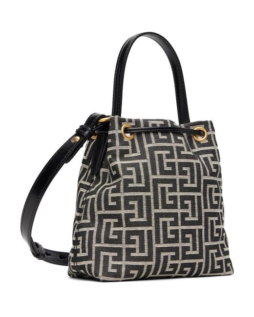 Balmain Black Pulse Bucket Bag