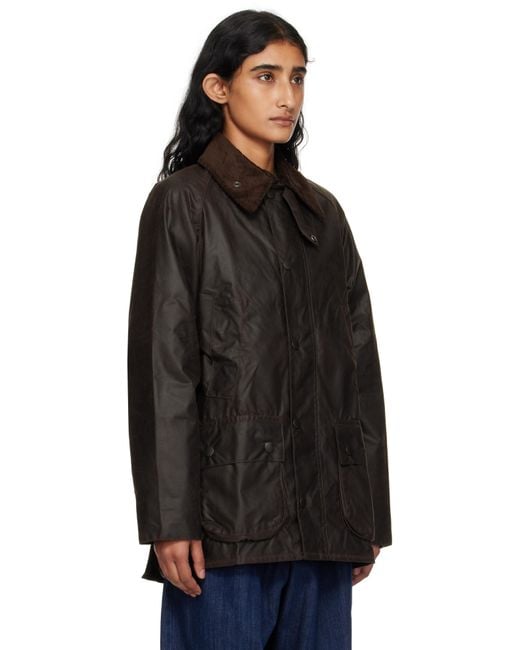 Barbour Black Bedale Waxed Jacket