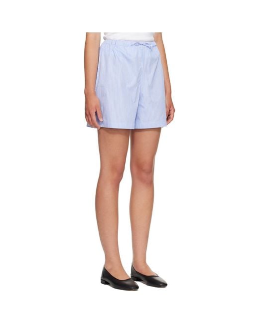 Anine Bing Blue Ramy Shorts