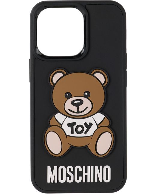 Moschino Black Teddy Bear Iphone 13 Pro Case