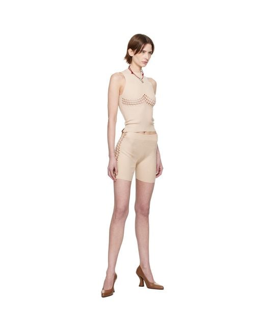 Isa Boulder Multicolor Ssense Exclusive Ribbed High Waist Shorts