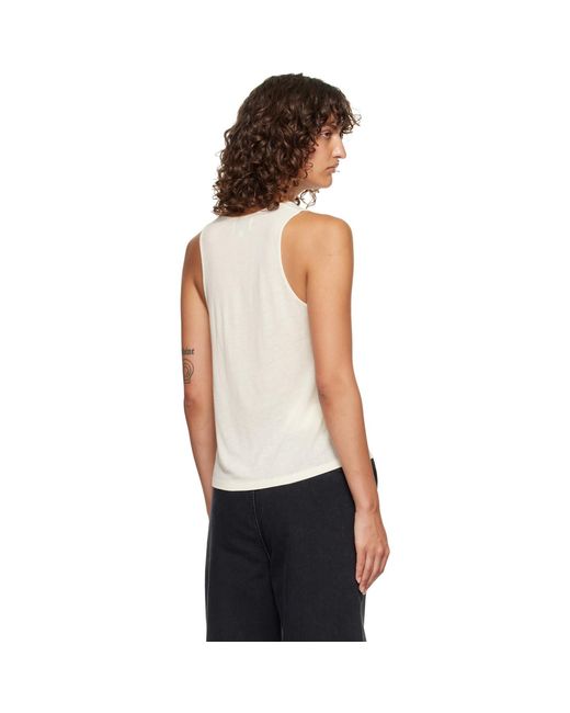 Loulou de Saison White Off- Albia Lds Jersey Tank Top