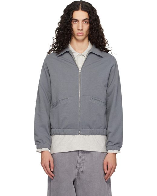 Lady White Co. Men's Gray Textured Coach Jacket
