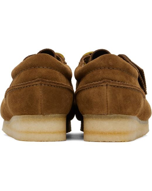 Clarks Black Tan Wallabee Boat Shoes for men
