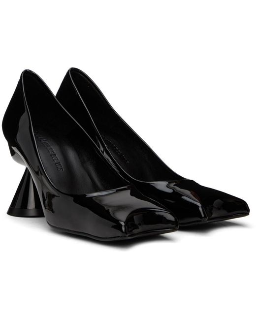 Chaussures à talon bottier noires à bout diablo PAULA CANOVAS DEL VAS en coloris Black