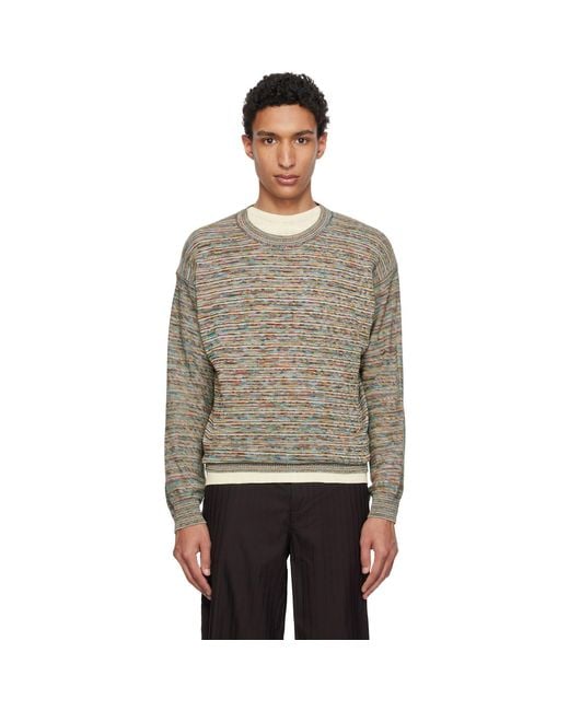 Paul Smith Black 'Signature Stripe' Knitted Cotton Sweater for men