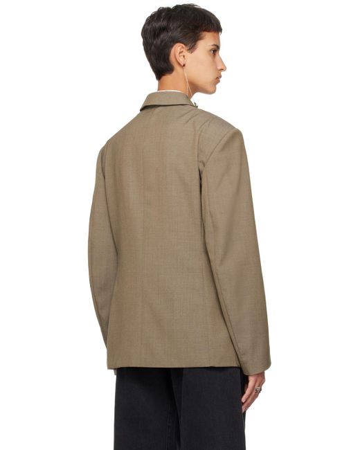 Lemaire Natural Beige Soft Tailored Blazer