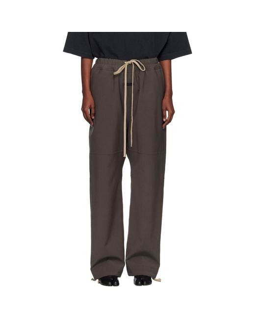 Fear Of God Black Split Knee Trousers