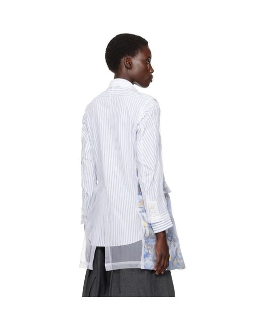 Comme des Garçons Blue Layered Jacket