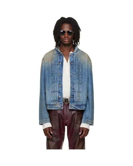 424 Blue Collection Trucker Denim Jacket for men