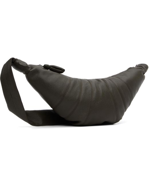 Moyen Sac Croissant Brun Lemaire en coloris Black