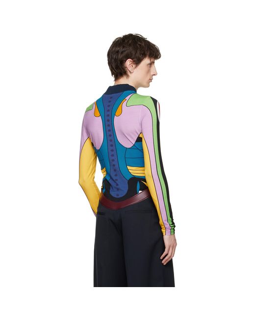 Jean Paul Gaultier Black 'The Body Map Organ' Top for men