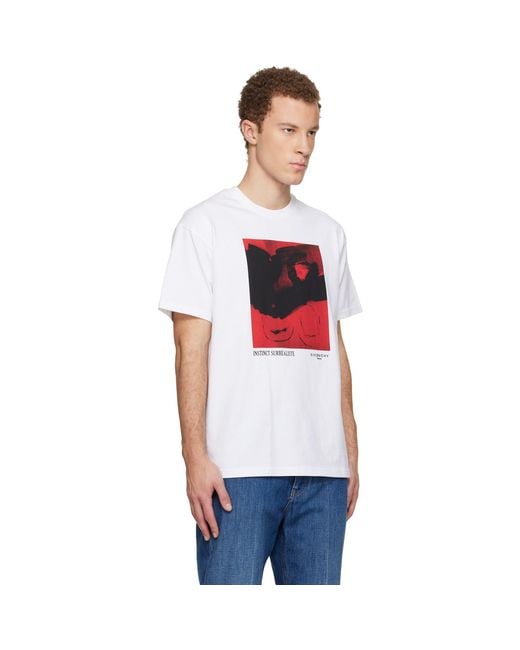 Givenchy White Regular Fit T-Shirt for men