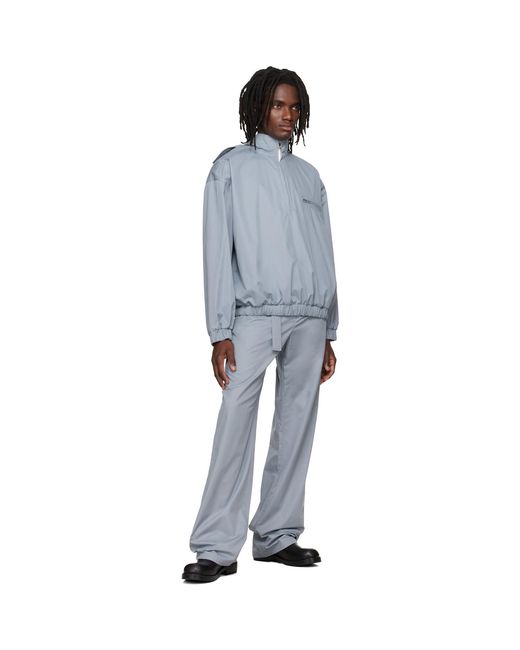 Rier Black Cotton Utility Trousers for men