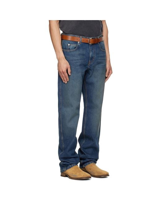 Isabel Marant Blue Lewys Jeans for men