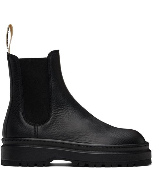 Jacquemus Black La Casa 'Les Bottines Pavane' Chelsea Boots for men