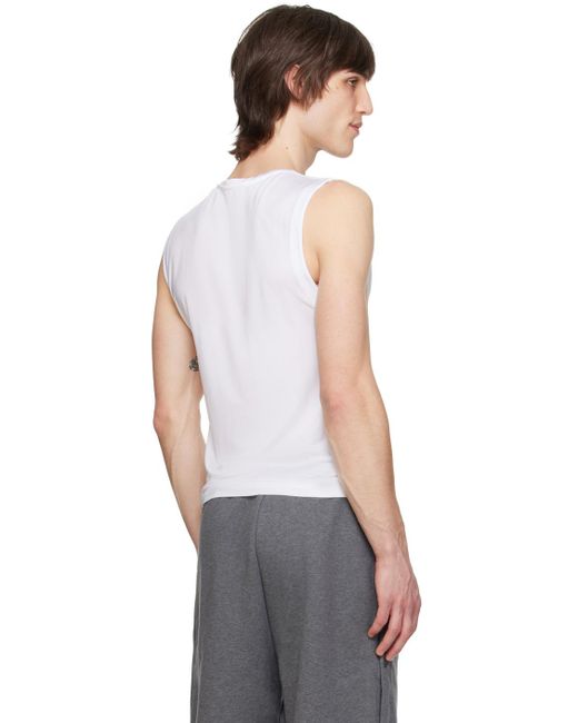 Y. Project White V-neck Tank Top for men