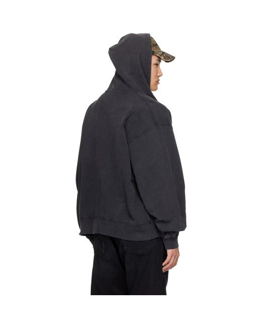 Balenciaga Black 'standard' Zip-up Hoodie for men