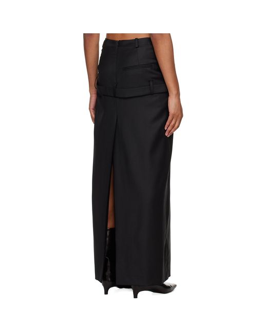 SRVC Black Staff Maxi Skirt