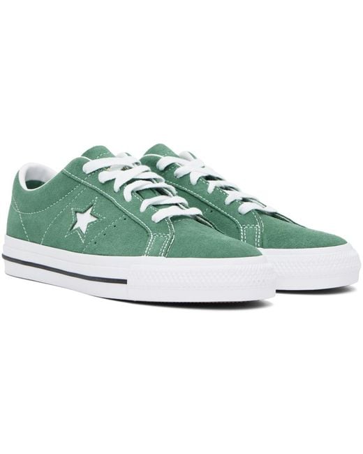 Converse Green Cons One Star Pro Sneakers for men