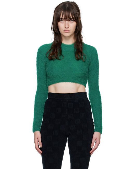 Col roulé vert à poils longs Ambush en coloris Green